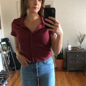 AE Retro Button Up Collared T